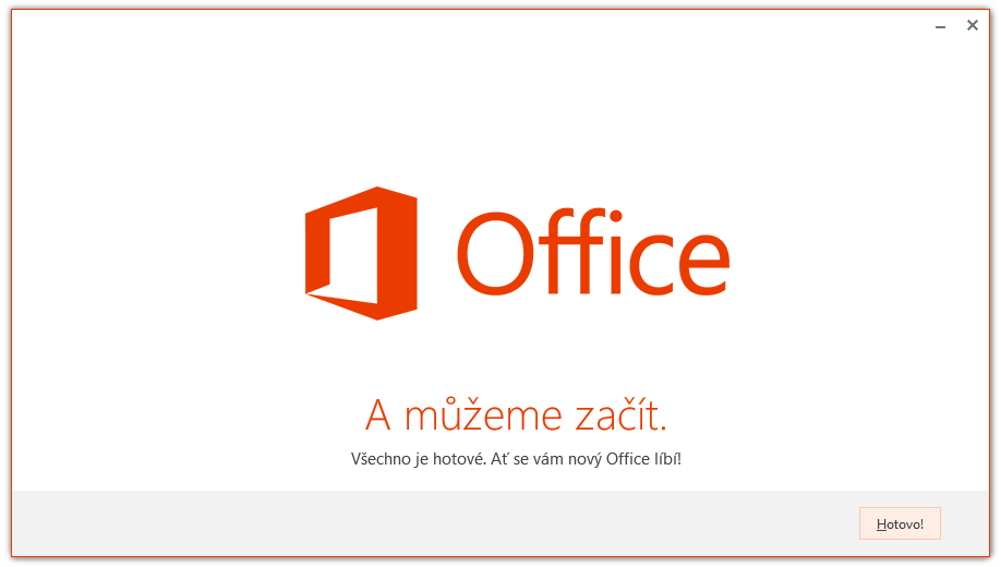 úvodní obrazovka MS Office 2013